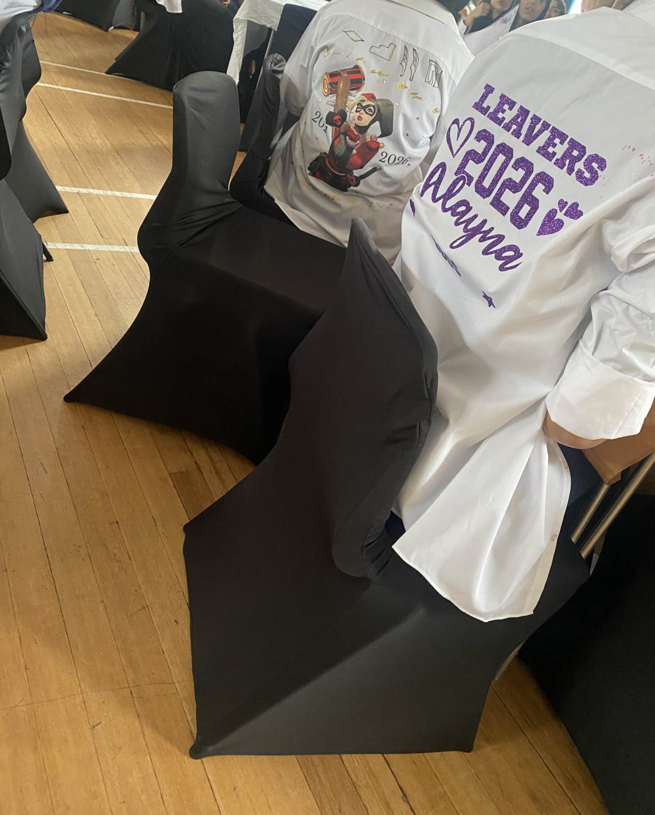 Student at Leavers' Assembly